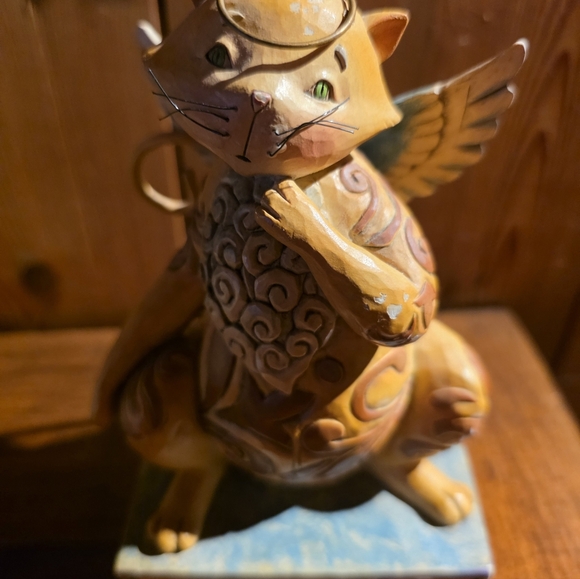 Jim Shore "Curiousity" Whimsical Cat Angel. - Picture 5 of 5